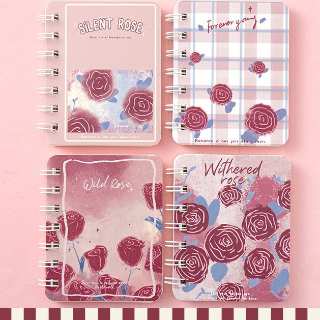 Wholesale Paper Rose Flower Series Notebook